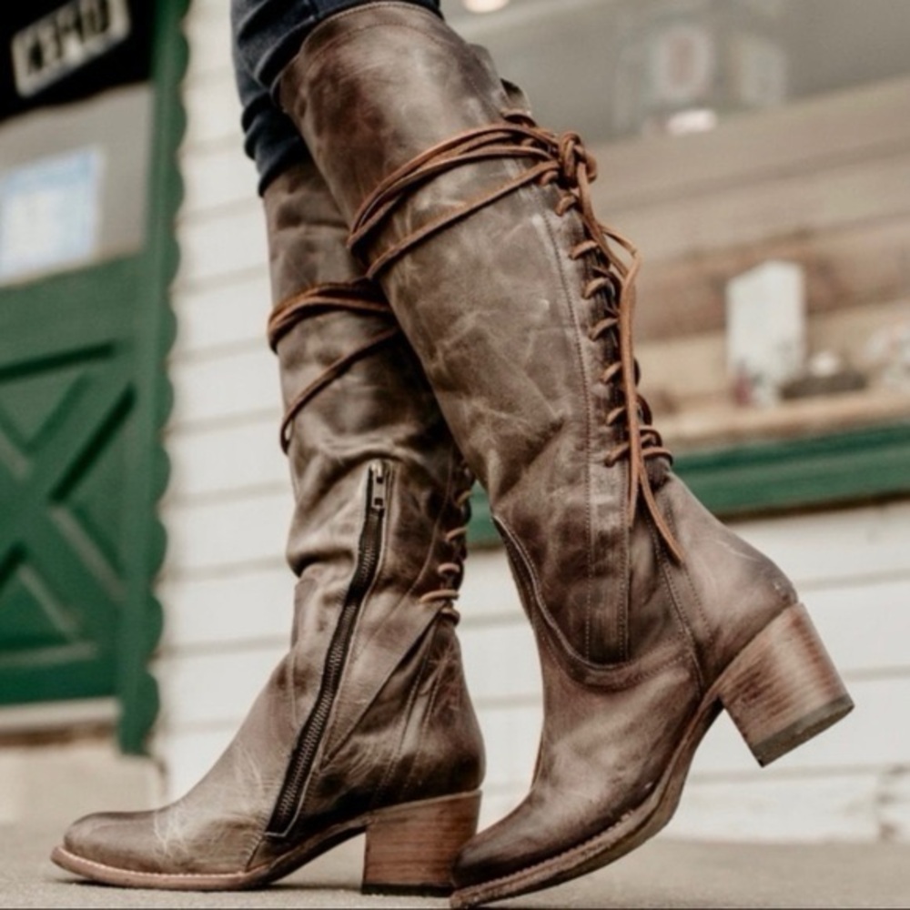 Freebird Knee-High Leather Boots